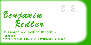 benjamin redler business card